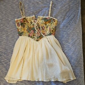 Floral Cream Dress